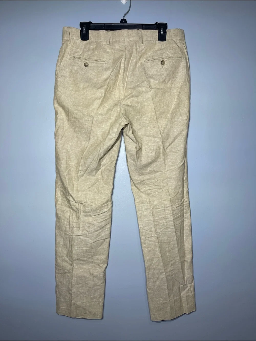 Jos A Bank Dress Pants Linen Blend Slim Fit Suit Separates Men’s 33x30 Beige